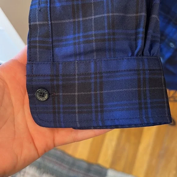 Brooks Brothers Women's Blue Tartan Shirt Dress-Sz 8 - Picture 4 of 9